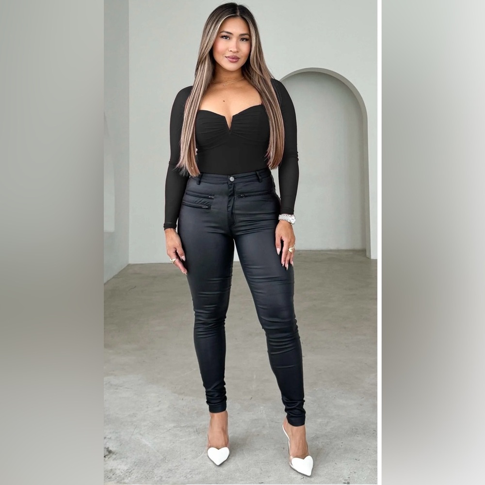 BYAMICA: MADISON MESH BODYSUIT - BLACK